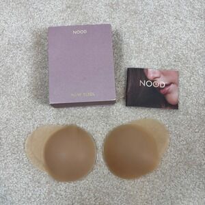 NOOD No-Show Extra Lift Adhesive Nipple Covers No. 5 Soft Tan 4.75